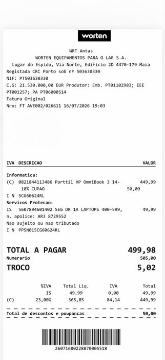 HP Omnibook 3 - Novo!
