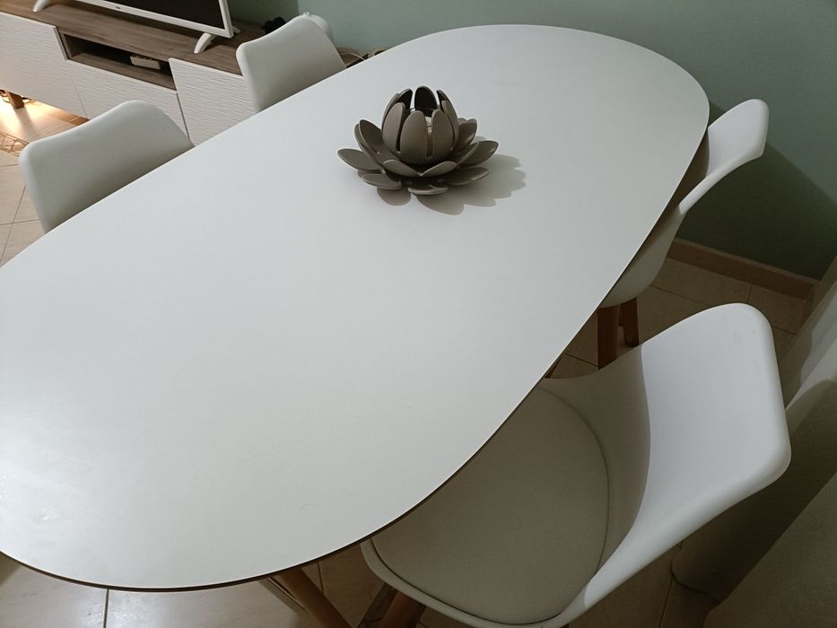 IKEA Dalshult Mesa de Sala Jantar Branca