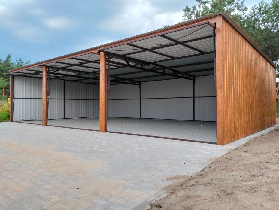 garaż blaszany 12x5 garaż blaszak garaze blaszane 5x7 7x6 5x5 profil  producent garaże