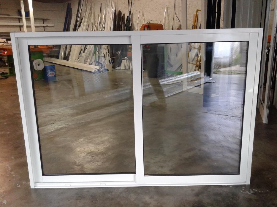 Janelas grandes alumínio branco barato novo