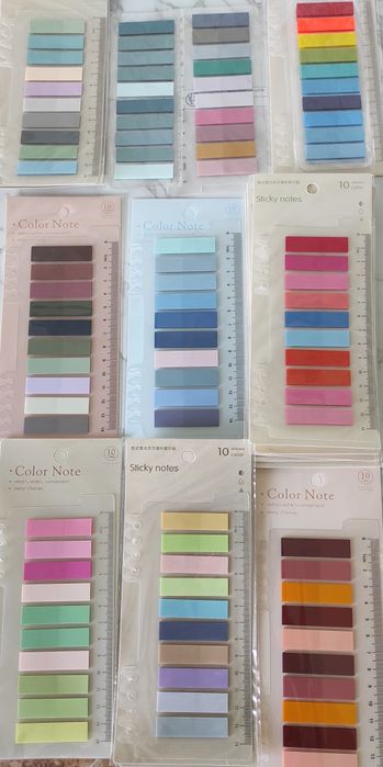 Стікери закладки для книг пластикові напівпрозорі