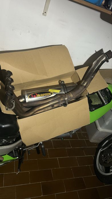Linha de escape akrapovic para 600cc