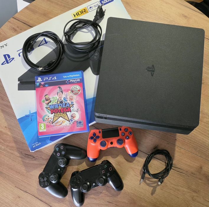 Mega Zestaw PS4 Slim 500GB (Soft 9.00 GoldHEN) | 3 Pady + Gry