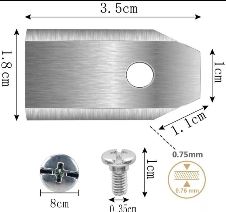 Ostrza,Noże do robota koszacego 18szt worx,gardena,cedrus,stalco,husq