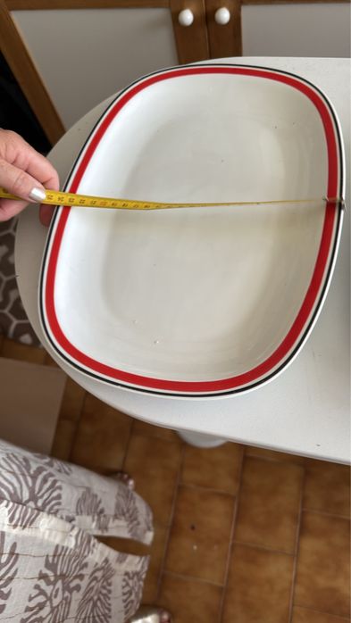 Serviço de Jantar SPAL Vermelho e Branco