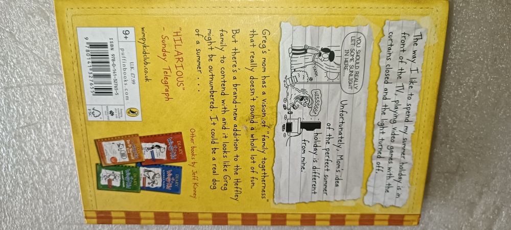 Antigo livro diário de um banana versão inglesa