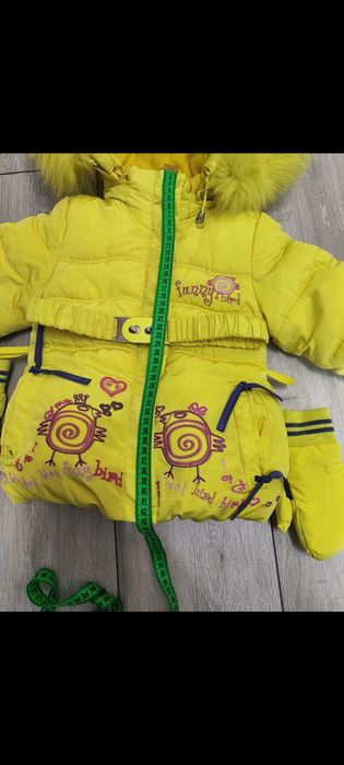 Дуже тепла дитяча куртка 1-2 роки для дівчинки