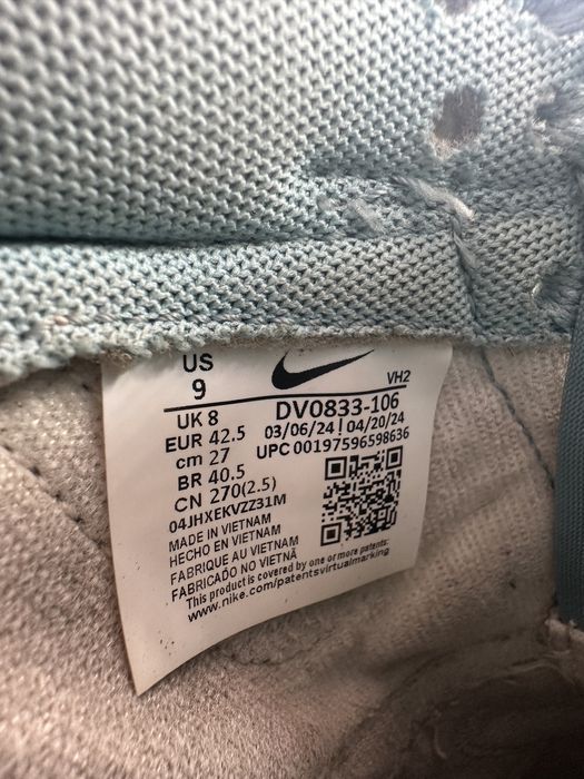 Sneakersy niskie biało niebieskie Nike Dunk 42,5
