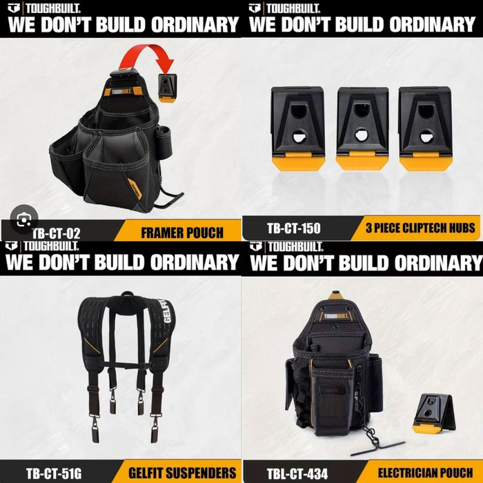 Toughbuilt підсумок для шуруповерта сумка інструментів подсумок кобура  крівля електрика монтажника