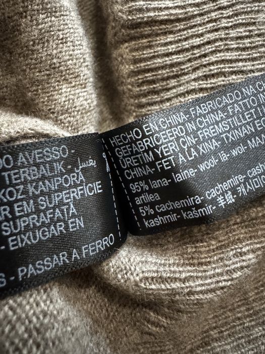 Стильний, теплий светр, джемпер з вовни та кашеміру massimo dutti