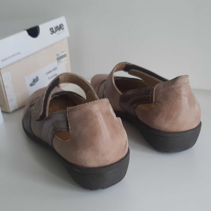 Sandálias Sapatos Ortopédicos Suave London 8061 Horse/Gold 36