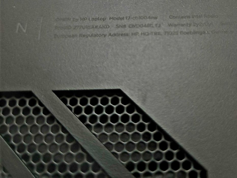 laptop HP Omen 17-cb100-4mw
