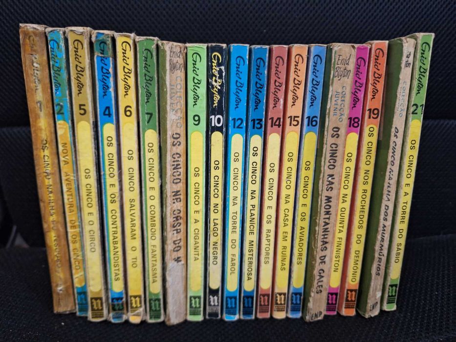 Enid Blyton – Os Cinco – 19 de 21 volumes – coleção quase completa – 85€