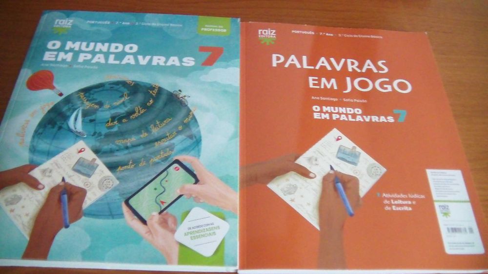 Conjunto completo professor O mundo em palavras 7 -Português  7.º Raiz