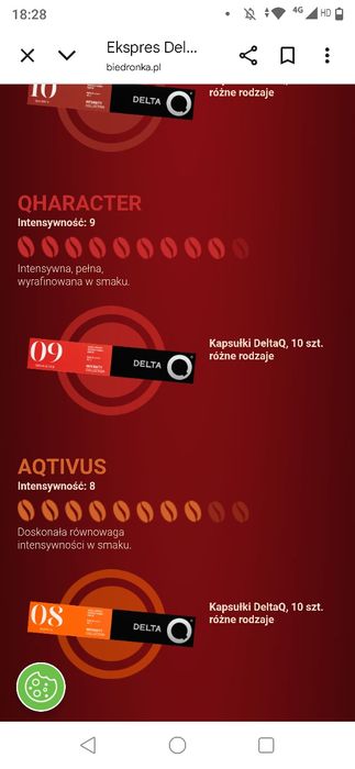 Express delta q nowy gwarancja i kapsułki 10 szt gratis