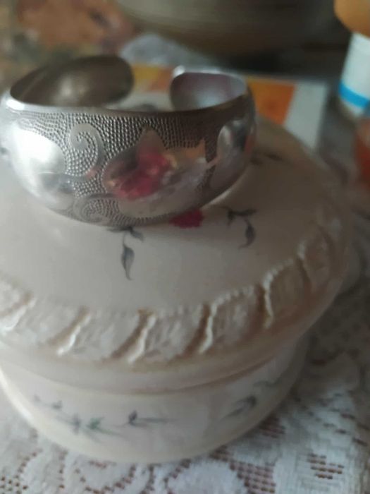 srebrna branzoletka , piękna