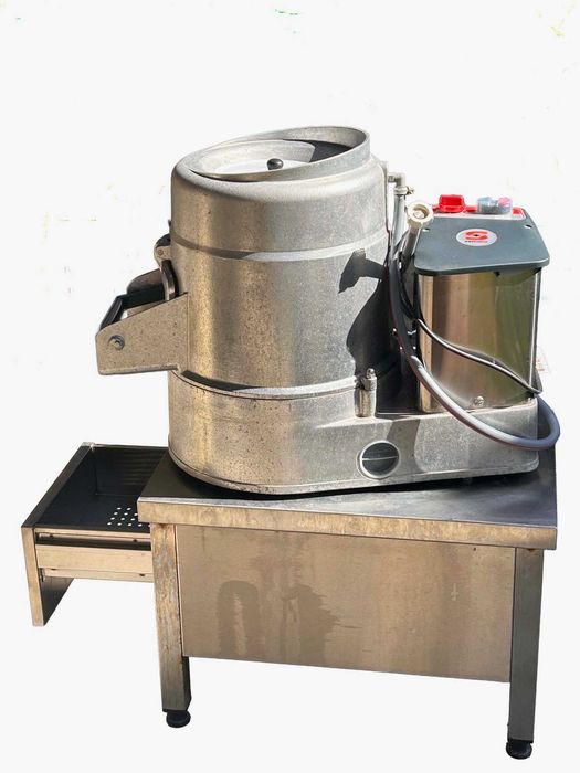 Descascadora de batatas profissional Sammic PP-12+ 12 kg + mesa inox — pouco uso