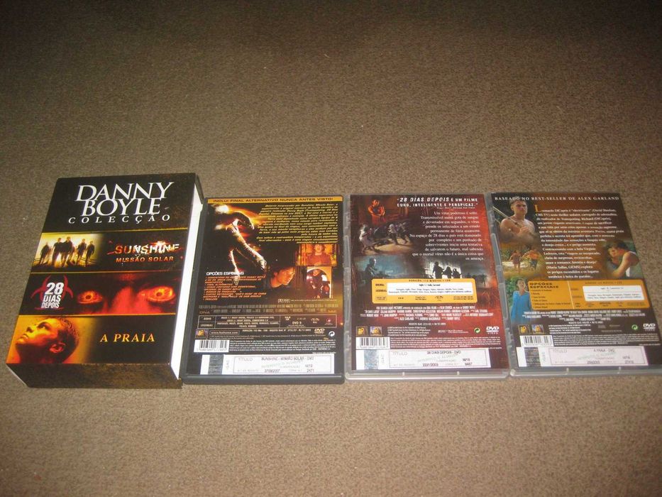 3 Filmes em DVD do "Danny Boyle" Com Box Arquivadora!