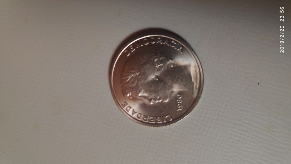 Moeda de 25 escudos de 1980