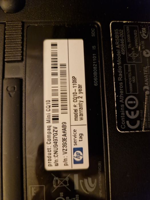 Computador portatil compaq mini cq1064283912827266123