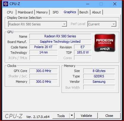 AMD Radeon RX 580 Sapphire 8 GB