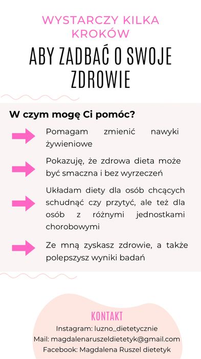 Dieta | Dietetyk | Zdrowa dieta | Jadłospisy | Konsultacje