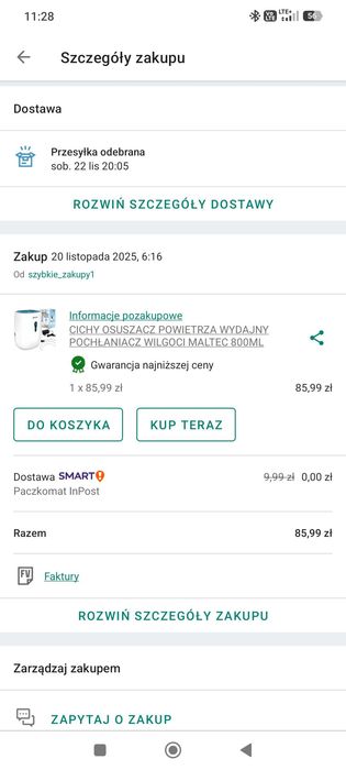 Pochłaniacz wilgoci, oczyszczacz powietrza