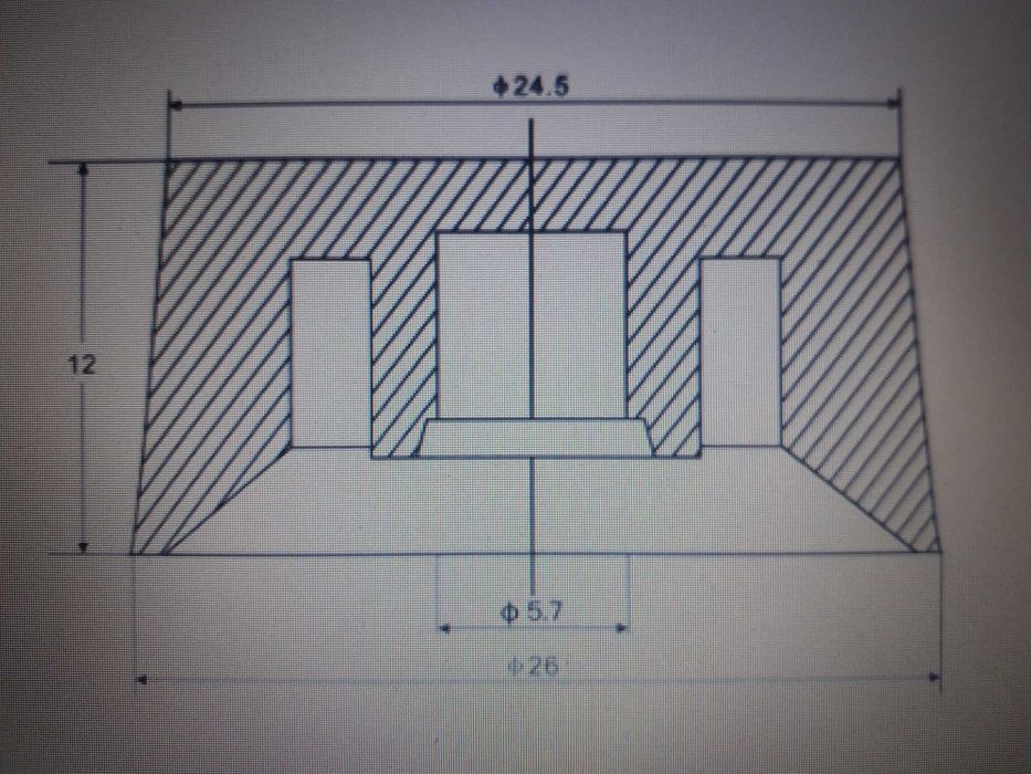 Pokrętła, gałki, fadery, potencjometry do gitary - 4 szt.