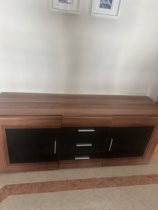 Moveis da sala completo castanho e preto