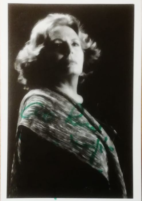 Fadista Amalia Rodrigues Foto com dedicatória e autografada