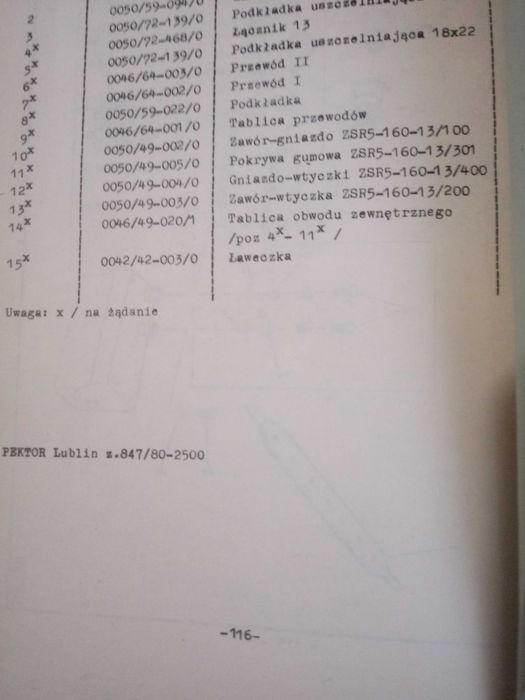 Katalog URSUS 360-3P suplement do katalogu C-355,C-355M,C-360