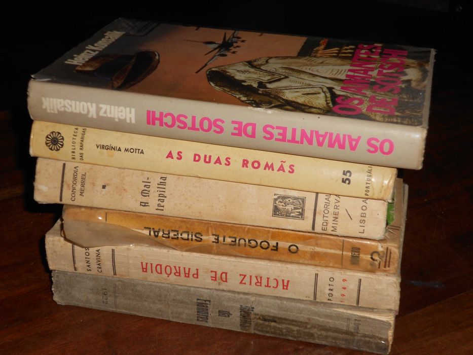 Livros Ferreira Amaral, Cravina, Hanstein, Merrel, Konsalik, Motta