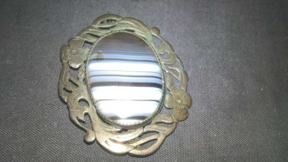 Srebrna Broszka PRL Rękodzieło Cepelia Srebro 4,5cm.