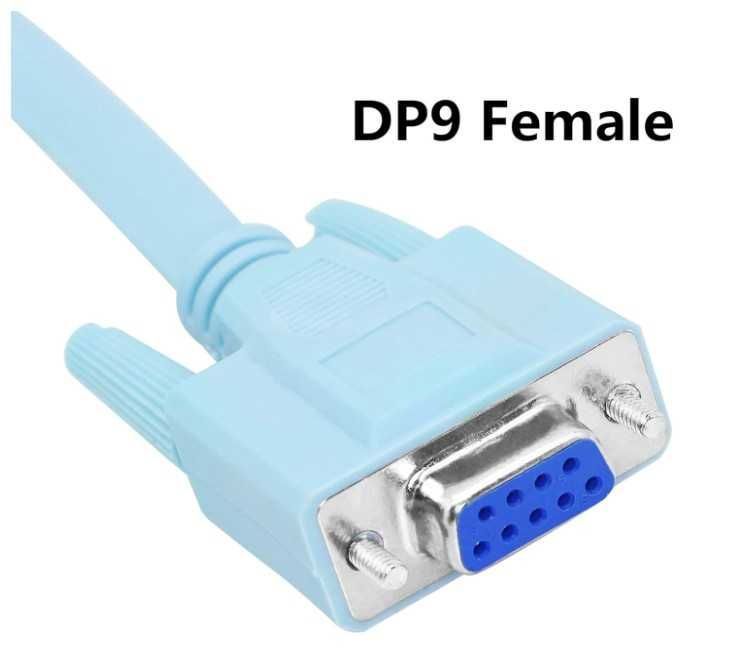 Kabel RJ45 na port szeregowy RS232 Cat5 1.5m szary CERRXIAN