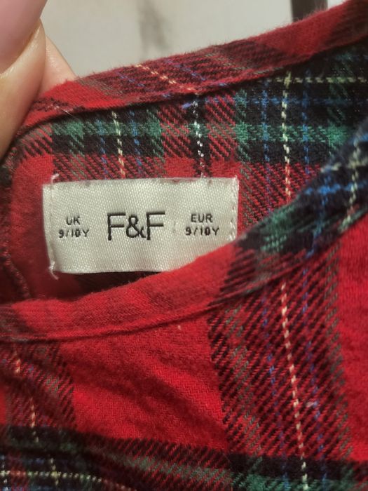 Плаття червоне клітка новорічне фемелі лук