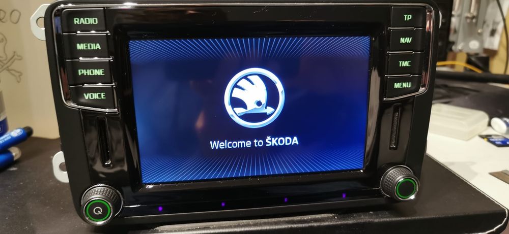 Nawigacja Skoda iDiscover Media montaż kodowanie