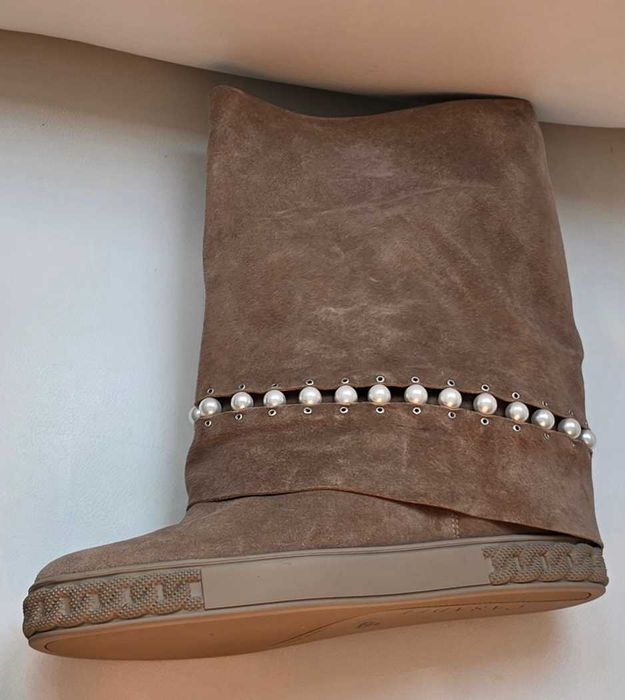 CASADEI kozaki botki koturna roz 41