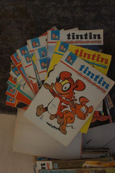 Coleção de Revistas do Tintin VINTAGE