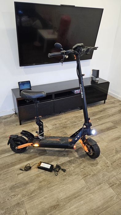 Trotinete elétrica kukirin g2 pro com banco e painel led , troco