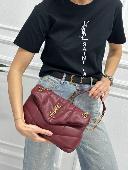 Torebka Burgundy YSL! Bordo,czekoladowa! Premium