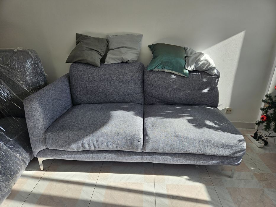 Sofá 2 lugares + chaise longie