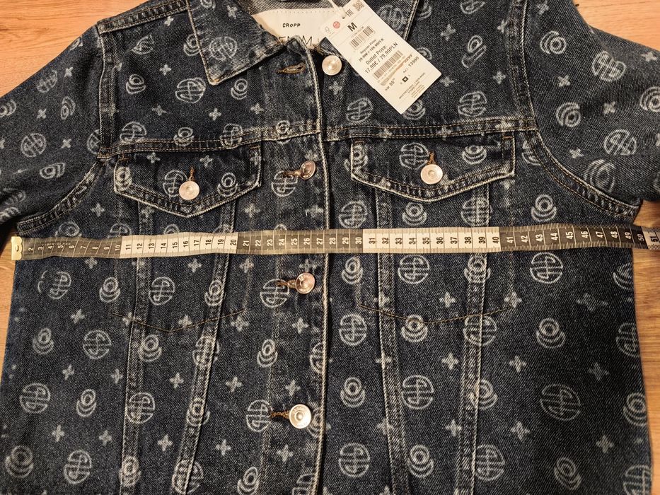 Nowa kurtka jeansowa granatowa Cropp