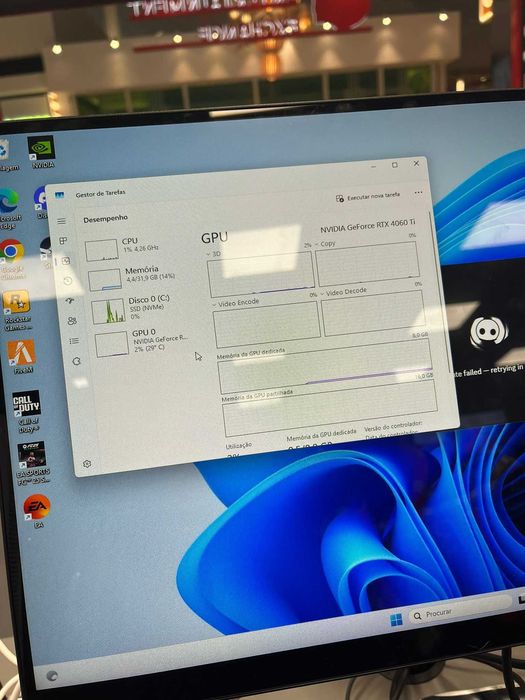 PC GAMING - POUCA UTILIZAÇÃO