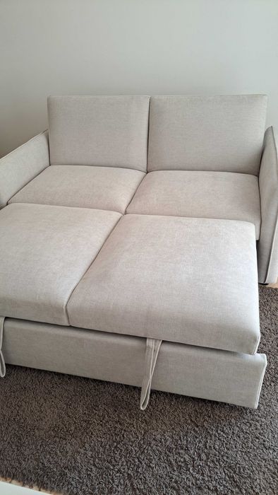 Sofá Cama Novo Cinza Claro
