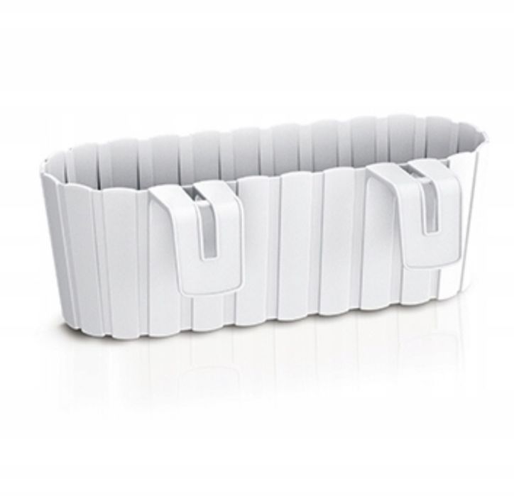 Doniczka podłużna biała 3 szt Boardee DDECZ 400