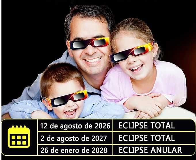 Óculos de Proteção para Eclipse Solar certificados