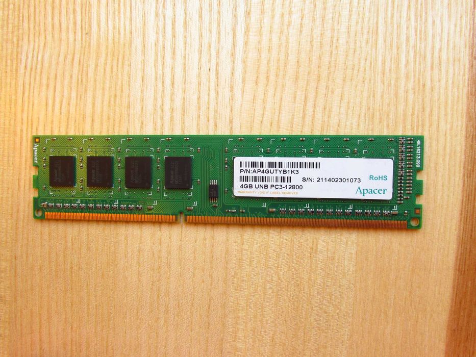Оперативна пам'ять 4 Гб Apacer DDR3-1600 4096MB PC3-12800