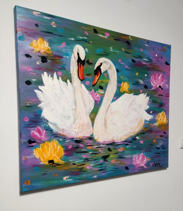 Obraz TYGRYS  80 x 100 cm. Obraz ręcznie malowany na płótnie.