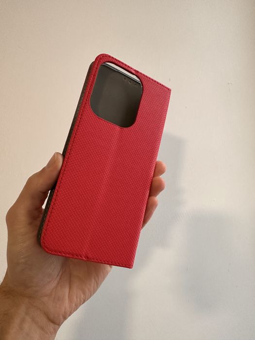 Etui z klapką zamykane czerwone do XIAOMI REDMI 15C 4G / 5G