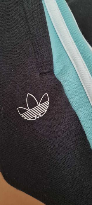 Dresy czarno turkusowe adidas